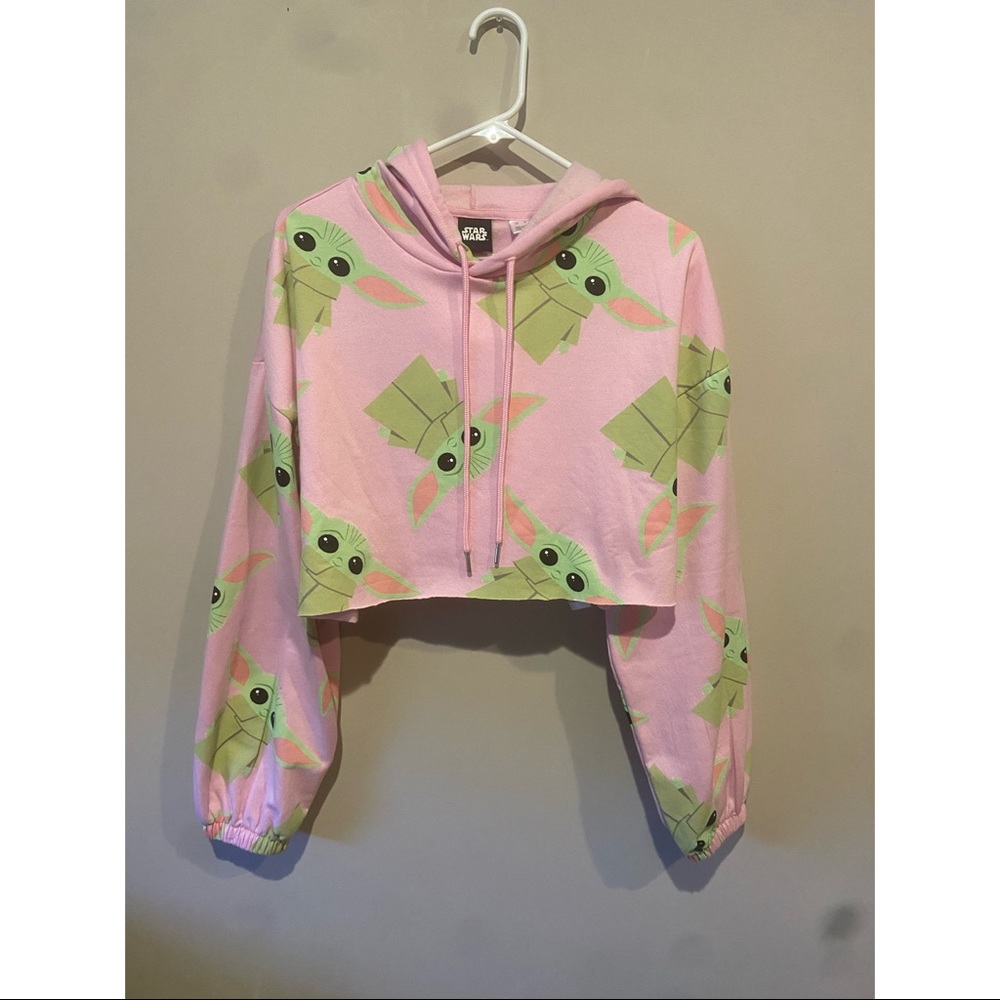Baby Yoda Star Wars Cropped Sweater